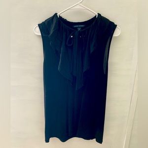 Banana Republic black sleeveless work top